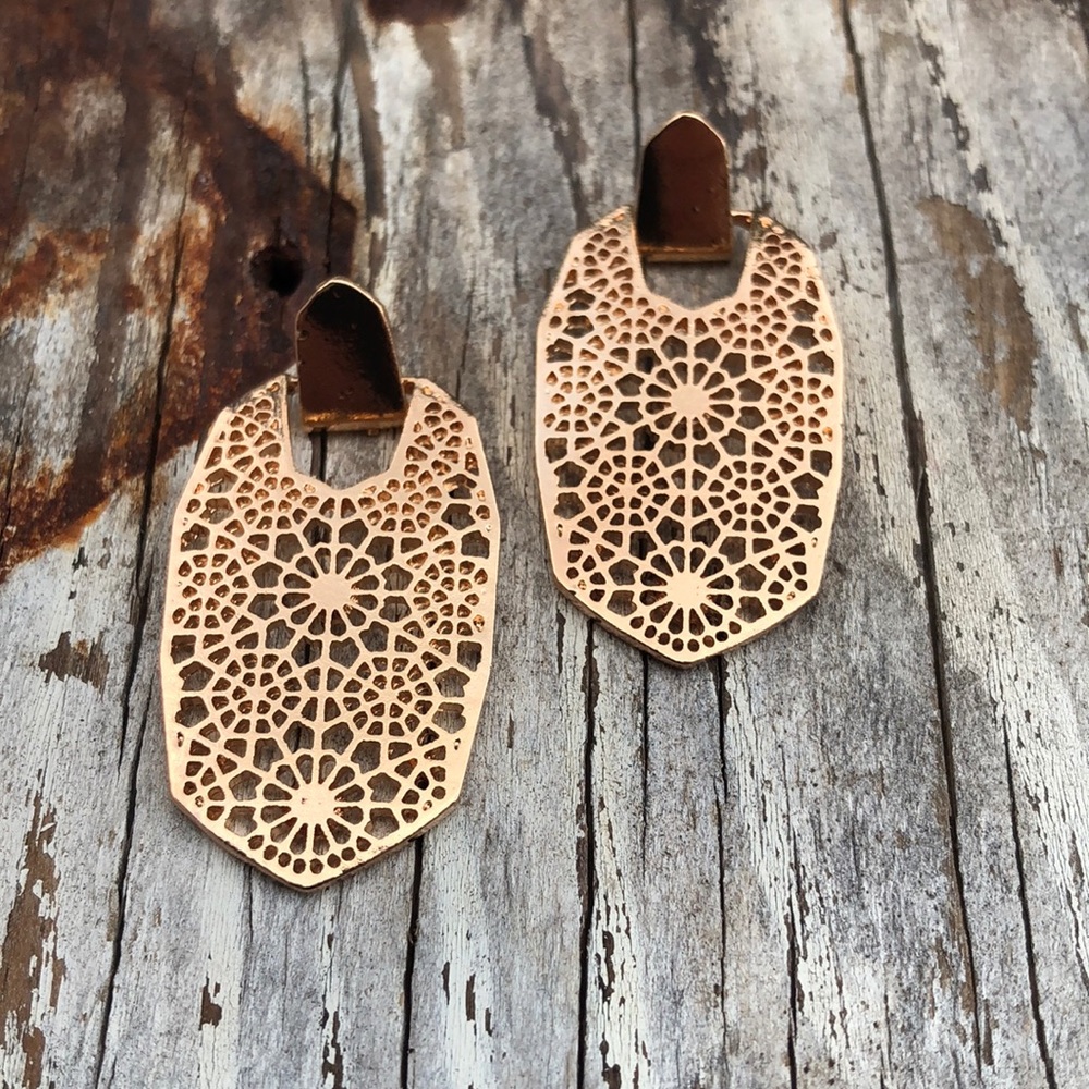 FREE When Bundled! Rose Gold Medallion Earrings! - Picture 2 of 5